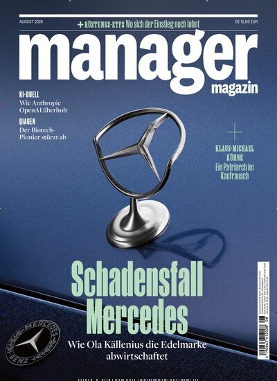 Titelbild der Ausgabe 8/2026 von manager magazin. Diese Zeitschrift und viele weitere Wirtschaftsmagazine und Politikmagazine als Abo oder epaper bei United Kiosk online kaufen.