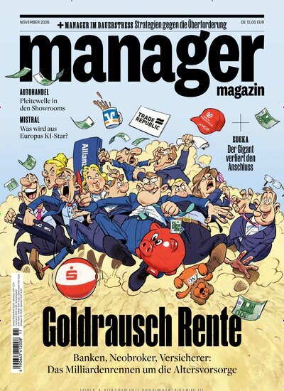 Titelbild der Ausgabe 11/2026 von manager magazin. Diese Zeitschrift und viele weitere Wirtschaftsmagazine und Politikmagazine als Abo oder epaper bei United Kiosk online kaufen.