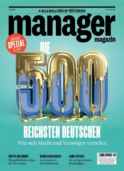 Titelbild der Ausgabe 1/2025 von manager magazin spezial. Diese Zeitschrift und viele weitere Wirtschaftsmagazine und Politikmagazine als Abo oder epaper bei United Kiosk online kaufen.