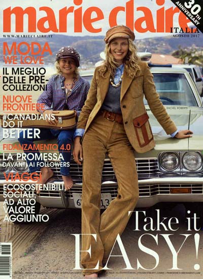 Marie Claire Italy aktuelles Titelbild Ausgabe 8/2017 Aktuelles Titelbild von Marie Claire Italy. In der Ausgabe 8/2017 geht es um die Themen: Take it Easy!. Lesen Sie gerne Frauenzeitschriften? Dann empfehlen wir Ihnen Marie Claire Italy als Abo oder Geschenkabo.