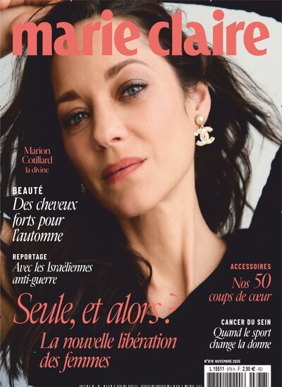 Titelbild der Ausgabe 10/2025 von Marie Claire Frankreich. Diese Zeitschrift und viele weitere Frauenzeitschriften als Abo oder epaper bei United Kiosk online kaufen.