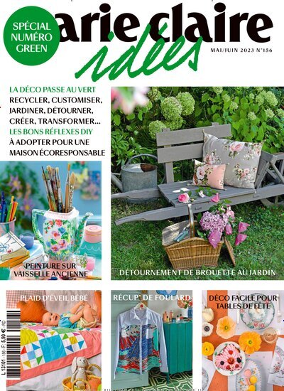 Titelbild der Ausgabe 156/2023 von Marie Claire Idees. Diese Zeitschrift und viele weitere Frauenzeitschriften als Abo oder epaper bei United Kiosk online kaufen.