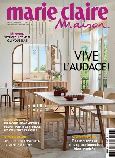 Titelbild der Ausgabe 2/2024 von Marie claire maison Frankreich. Diese Zeitschrift und viele weitere Gartenzeitschriften und Wohnzeitschriften als Abo oder epaper bei United Kiosk online kaufen.