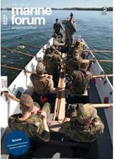 Titelbild der Ausgabe 2/2021 von Marineforum. Diese Zeitschrift und viele weitere Logistikmagazine und Medienmagazine als Abo oder epaper bei United Kiosk online kaufen.