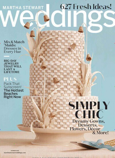 Titelbild der Ausgabe 1/2019 von Martha Stewart Weddings. Diese Zeitschrift und viele weitere Modemagazine und DIY-Magazine als Abo oder epaper bei United Kiosk online kaufen.