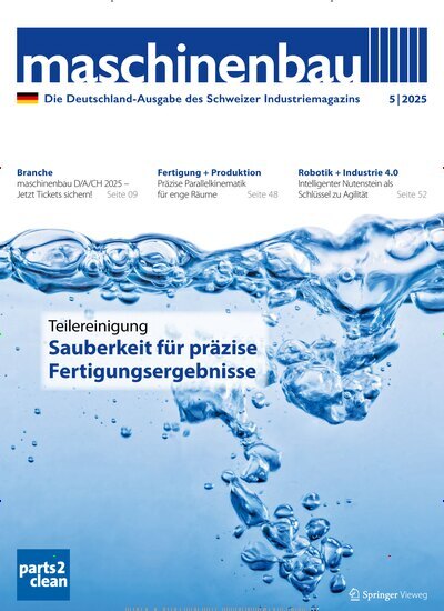 Titelbild der Ausgabe 5/2025 von maschinenbau. Diese Zeitschrift und viele weitere Industriemagazine und Handwerkmagazine als Abo oder epaper bei United Kiosk online kaufen.