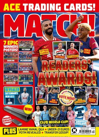 Titelbild der Ausgabe 11/2025 von Match!. Diese Zeitschrift und viele weitere Sportmagazine als Abo oder epaper bei United Kiosk online kaufen.