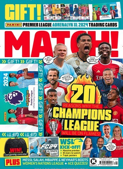 Titelbild der Ausgabe 30/2023 von Match!. Diese Zeitschrift und viele weitere Sportmagazine als Abo oder epaper bei United Kiosk online kaufen.
