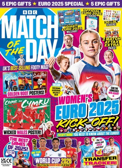 Titelbild der Ausgabe 13/2025 von Match of the Day Magazine. Diese Zeitschrift und viele weitere Sportmagazine als Abo oder epaper bei United Kiosk online kaufen.