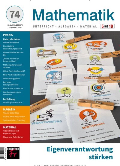 Titelbild der Ausgabe 74/2026 von Mathematik Klasse 5-10. Diese Zeitschrift und viele weitere Zeitschriften für Pädagogik als Abo oder epaper bei United Kiosk online kaufen.
