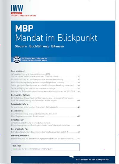 Titelbild der Ausgabe 4/2021 von MBP Mandat im Blickpunkt. Diese Zeitschrift und viele weitere Businessmagazine als Abo oder epaper bei United Kiosk online kaufen.