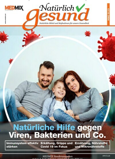 Titelbild der Ausgabe 1/2023 von Medmix Natürlich gesund. Diese Zeitschrift und viele weitere Elternzeitschriften und Tierzeitschriften als Abo oder epaper bei United Kiosk online kaufen.