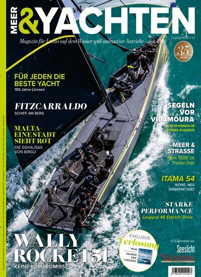 Titelbild der Ausgabe 3/2025 von Meer & Yachten. Diese Zeitschrift und viele weitere Sportmagazine als Abo oder epaper bei United Kiosk online kaufen.