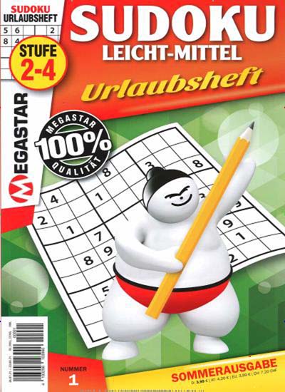 Titelbild der Ausgabe 1/2021 von Megastar Sudoku Leicht - Mittel. Diese Zeitschrift und viele weitere Groschenromane und Rätselhefte als Abo oder epaper bei United Kiosk online kaufen.
