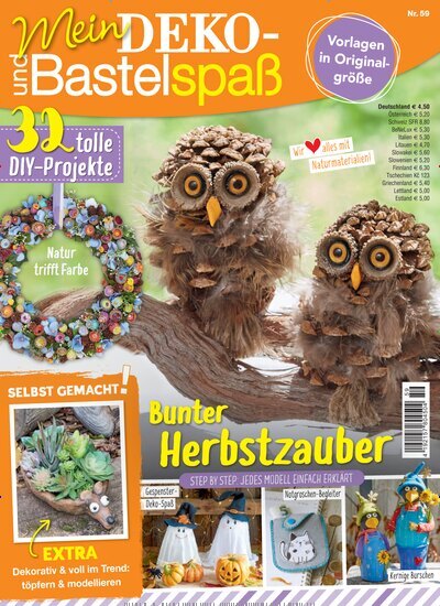 Titelbild der Ausgabe 59/2025 von Mein Deko- und Bastelspaß. Diese Zeitschrift und viele weitere Elternzeitschriften und Tierzeitschriften als Abo oder epaper bei United Kiosk online kaufen.
