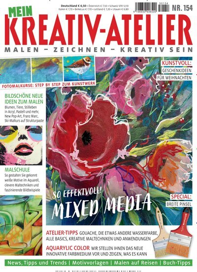 Titelbild der Ausgabe 154/2025 von Mein Kreativ Atelier. Diese Zeitschrift und viele weitere Modemagazine und DIY-Magazine als Abo oder epaper bei United Kiosk online kaufen.