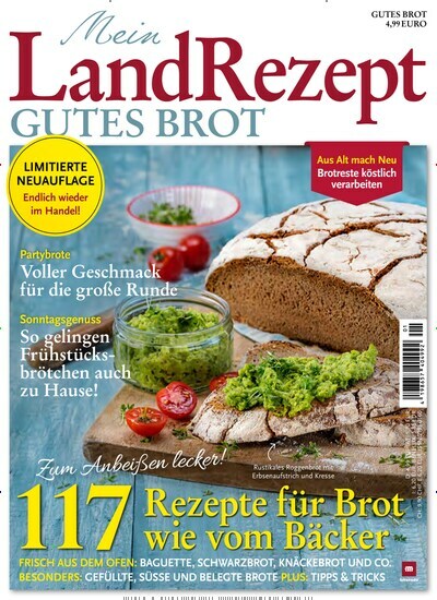 Titelbild der Ausgabe 1/2022 von Mein LandRezept. Diese Zeitschrift und viele weitere Gartenzeitschriften und Wohnzeitschriften als Abo oder epaper bei United Kiosk online kaufen.