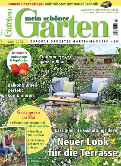 Titelbild der Ausgabe 5/2024 von Mein schöner Garten. Diese Zeitschrift und viele weitere Gartenzeitschriften und Wohnzeitschriften als Abo oder epaper bei United Kiosk online kaufen.