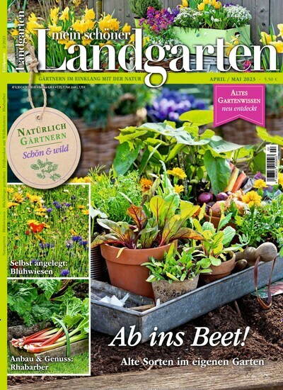 Titelbild der Ausgabe 2/2023 von Mein schöner Landgarten. Diese Zeitschrift und viele weitere Gartenzeitschriften und Wohnzeitschriften als Abo oder epaper bei United Kiosk online kaufen.