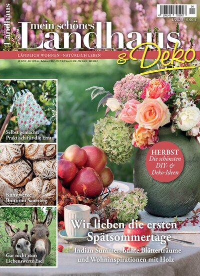 Titelbild der Ausgabe 4/2025 von Mein schönes Landhaus. Diese Zeitschrift und viele weitere Gartenzeitschriften und Wohnzeitschriften als Abo oder epaper bei United Kiosk online kaufen.