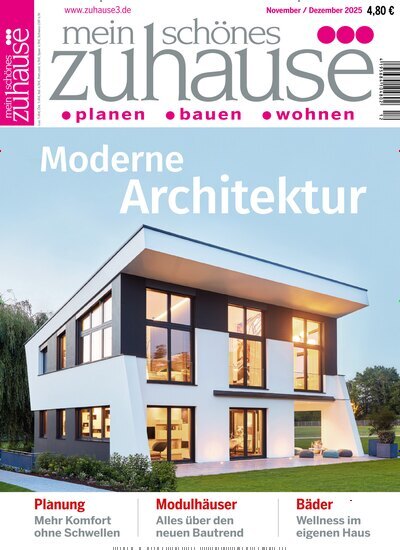 Titelbild der Ausgabe 12/2025 von mein schönes zuhause³. Diese Zeitschrift und viele weitere Gartenzeitschriften und Wohnzeitschriften als Abo oder epaper bei United Kiosk online kaufen.