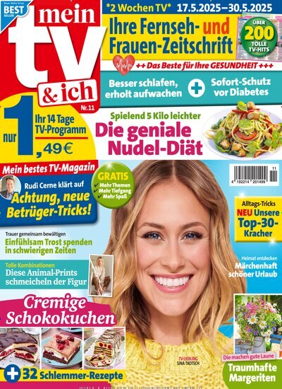 Titelbild der Ausgabe 11/2025 von Mein TV & ich. Diese Zeitschrift und viele weitere Programmzeitschriften als Abo oder epaper bei United Kiosk online kaufen.