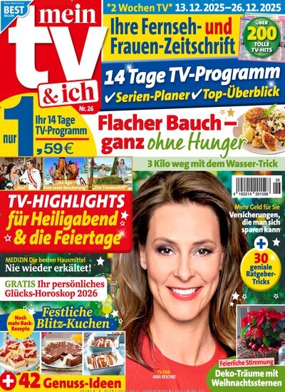 Titelbild der Ausgabe 26/2025 von Mein TV & ich. Diese Zeitschrift und viele weitere Programmzeitschriften als Abo oder epaper bei United Kiosk online kaufen.