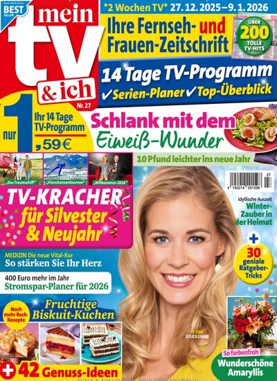 Titelbild der Ausgabe 27/2025 von Mein TV & ich. Diese Zeitschrift und viele weitere Programmzeitschriften als Abo oder epaper bei United Kiosk online kaufen.