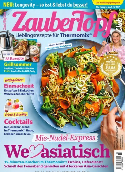Titelbild der Ausgabe 4/2026 von mein ZauberTopf. Diese Zeitschrift und viele weitere Kochzeitschriften und Backzeitschriften als Abo oder epaper bei United Kiosk online kaufen.
