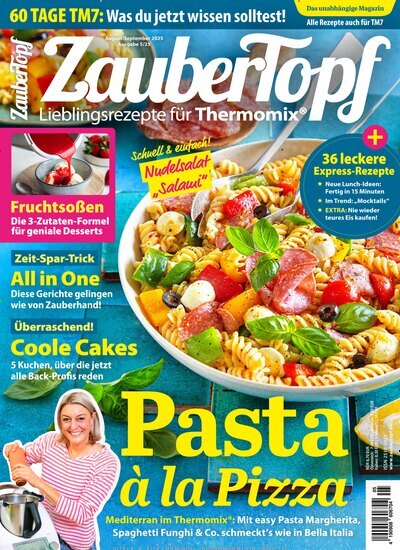 Titelbild der Ausgabe 5/2025 von mein ZauberTopf. Diese Zeitschrift und viele weitere Kochzeitschriften und Backzeitschriften als Abo oder epaper bei United Kiosk online kaufen.