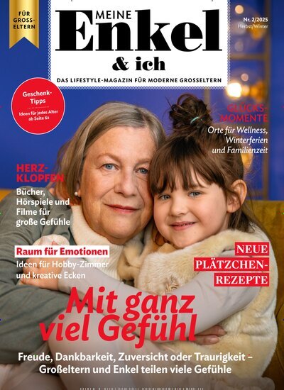 Titelbild der Ausgabe 2/2025 von Meine Enkel & ich. Diese Zeitschrift und viele weitere Elternzeitschriften und Tierzeitschriften als Abo oder epaper bei United Kiosk online kaufen.