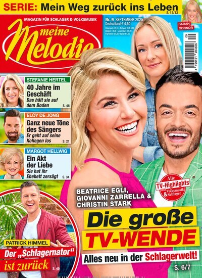 Titelbild der Ausgabe 9/2025 von Meine Melodie. Diese Zeitschrift und viele weitere Frauenzeitschriften als Abo oder epaper bei United Kiosk online kaufen.