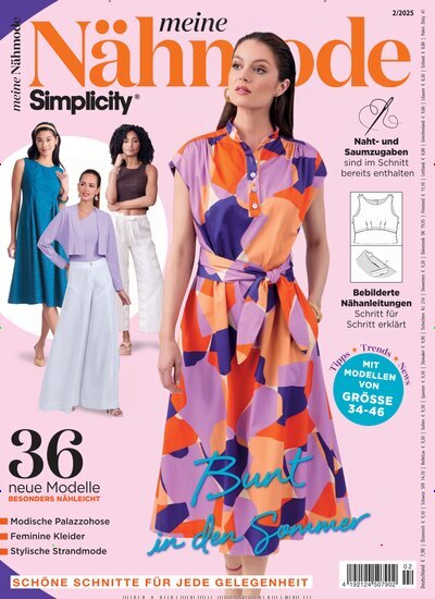 Titelbild der Ausgabe 2/2025 von Meine Nähmode. Diese Zeitschrift und viele weitere Modemagazine und DIY-Magazine als Abo oder epaper bei United Kiosk online kaufen.