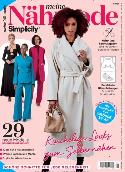 Titelbild der Ausgabe 4/2025 von Meine Nähmode. Diese Zeitschrift und viele weitere Modemagazine und DIY-Magazine als Abo oder epaper bei United Kiosk online kaufen.