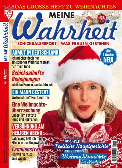 Titelbild der Ausgabe 1/2026 von Meine Wahrheit. Diese Zeitschrift und viele weitere Frauenzeitschriften als Abo oder epaper bei United Kiosk online kaufen.