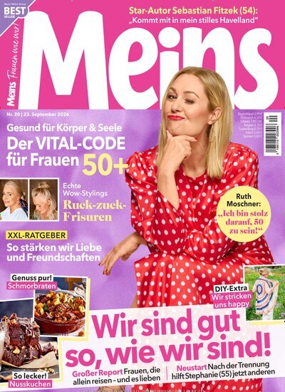 Titelbild der Ausgabe 20/2026 von Meins. Diese Zeitschrift und viele weitere Frauenzeitschriften als Abo oder epaper bei United Kiosk online kaufen.