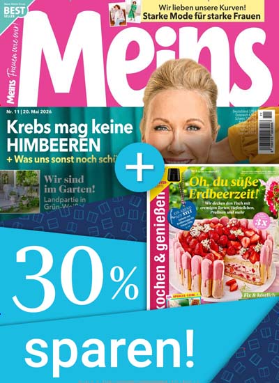 Titelbild der Ausgabe 11/2026 von Meins Zeitschriften Bundle. Diese Zeitschrift und viele weitere Frauenzeitschriften als Abo oder epaper bei United Kiosk online kaufen.