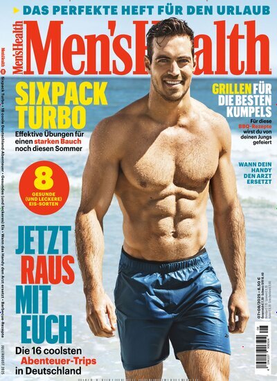 Titelbild der Ausgabe 8/2025 von Mens Health. Diese Zeitschrift und viele weitere Lifestylemagazine und Peoplemagazine als Abo oder epaper bei United Kiosk online kaufen.