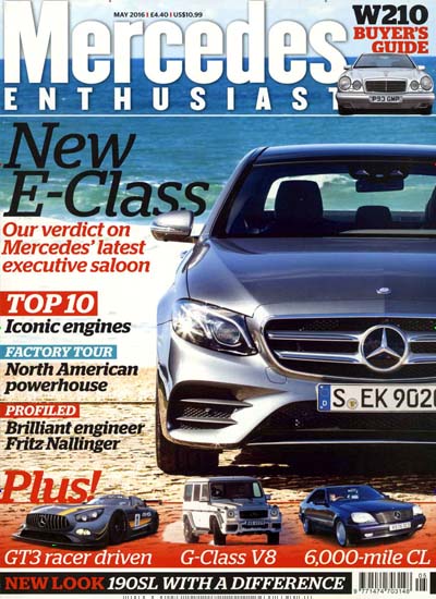 Titelbild der Ausgabe 5/2016 von Mercedes Enthusiast. Diese Zeitschrift und viele weitere Automagazine und Motorradzeitschriften als Abo oder epaper bei United Kiosk online kaufen.