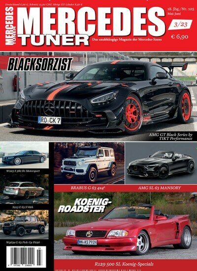 Titelbild der Ausgabe 3/2023 von Mercedes Tuner. Diese Zeitschrift und viele weitere Automagazine und Motorradzeitschriften als Abo oder epaper bei United Kiosk online kaufen.