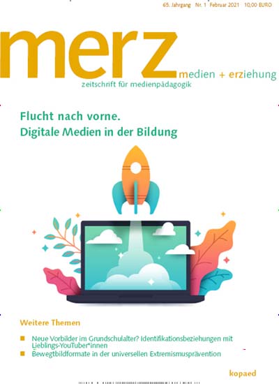 Titelbild der Ausgabe 1/2021 von merz | medien + erziehung. Diese Zeitschrift und viele weitere Zeitschriften für Pädagogik als Abo oder epaper bei United Kiosk online kaufen.