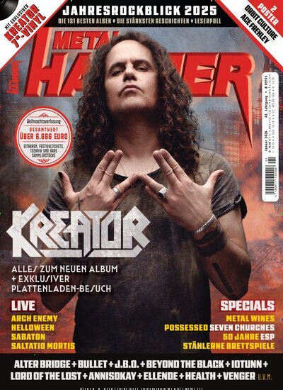 Titelbild der Ausgabe 1/2026 von Metal Hammer. Diese Zeitschrift und viele weitere Reisemagazine, Freizeitmagazine und Wissensmagazine als Abo oder epaper bei United Kiosk online kaufen.