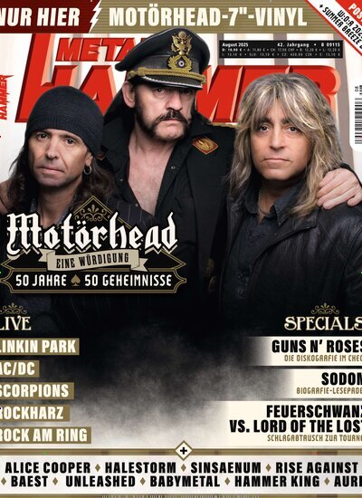 Titelbild der Ausgabe 8/2025 von Metal Hammer. Diese Zeitschrift und viele weitere Reisemagazine, Freizeitmagazine und Wissensmagazine als Abo oder epaper bei United Kiosk online kaufen.