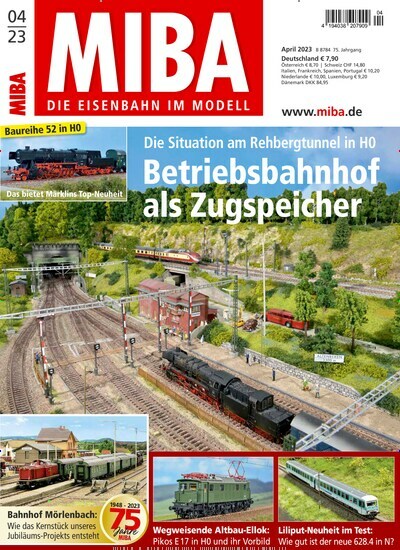 Titelbild der Ausgabe 4/2023 von MIBA Miniaturbahnen. Diese Zeitschrift und viele weitere Reisemagazine, Freizeitmagazine und Wissensmagazine als Abo oder epaper bei United Kiosk online kaufen.