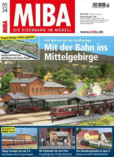 Titelbild der Ausgabe 5/2024 von MIBA Miniaturbahnen. Diese Zeitschrift und viele weitere Reisemagazine, Freizeitmagazine und Wissensmagazine als Abo oder epaper bei United Kiosk online kaufen.