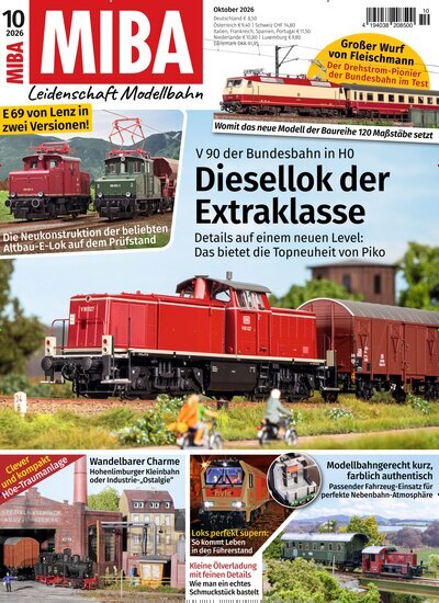 Titelbild der Ausgabe 10/2026 von MIBA Miniaturbahnen. Diese Zeitschrift und viele weitere Reisemagazine, Freizeitmagazine und Wissensmagazine als Abo oder epaper bei United Kiosk online kaufen.