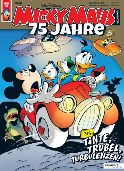 Titelbild der Ausgabe 19/2026 von Micky Maus Magazin. Diese Zeitschrift und viele weitere Jugendzeitschriften und Kinderzeitschriften als Abo oder epaper bei United Kiosk online kaufen.