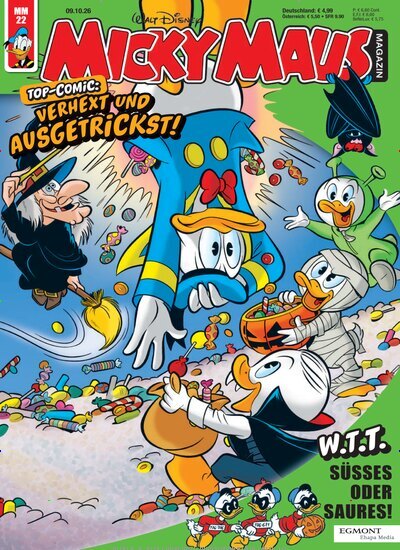 Titelbild der Ausgabe 22/2026 von Micky Maus Magazin. Diese Zeitschrift und viele weitere Jugendzeitschriften und Kinderzeitschriften als Abo oder epaper bei United Kiosk online kaufen.