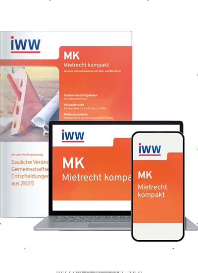 Titelbild der Ausgabe 2/2026 von MK Mietrecht kompakt. Diese Zeitschrift und viele weitere Jurazeitschriften und Zeitschriften für Verwaltung als Abo oder epaper bei United Kiosk online kaufen.