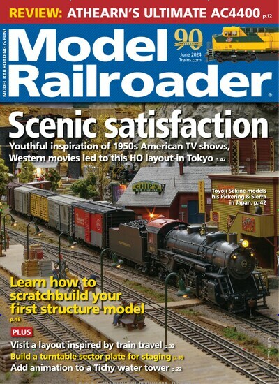 Titelbild der Ausgabe 6/2024 von Model Railroader. Diese Zeitschrift und viele weitere Computerzeitschriften, Tabletmagazine und Smartphonemagazine als Abo oder epaper bei United Kiosk online kaufen.